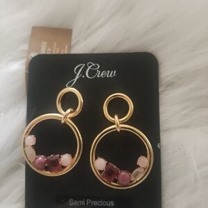 J Crew Semi Precious Earrings